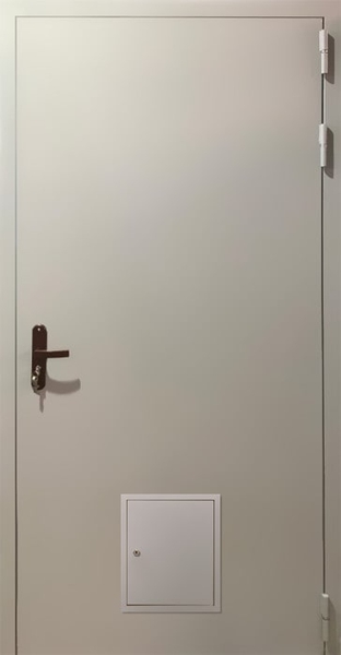 Внешняя сторона Однопольная противопожарная дверь ei60 (со стыковочным узлом) (32)